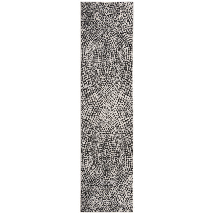 Wrought Studio Kauffman Black/Light Gray Rug & Reviews Wayfair